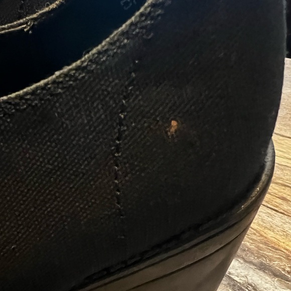 H&M Black Divided Ankle Bootie Chunky Heel 8.5 - Picture 6 of 8